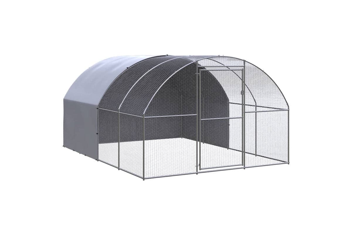 Vidaxl 3095473 Outdoor Chicken Coop 3x4x2 M Galvanised Steel