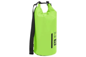 Vidaxl Dry Bag With Zipper Green 20 L Pvc