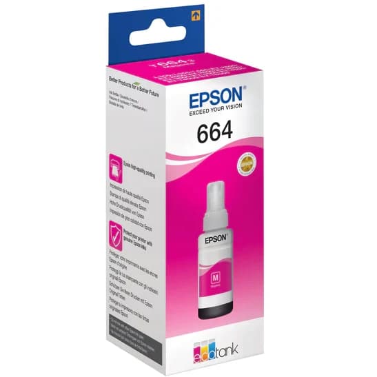 Epson T6643 70ml EcoTank Original Ink Bottle - Magenta | SEPS1178