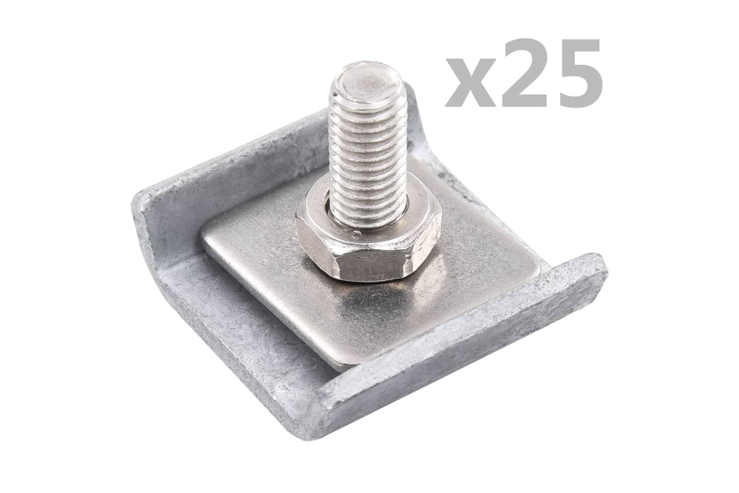 Vidaxl 144500 Grid Mat Connector 25 Sets Silver
