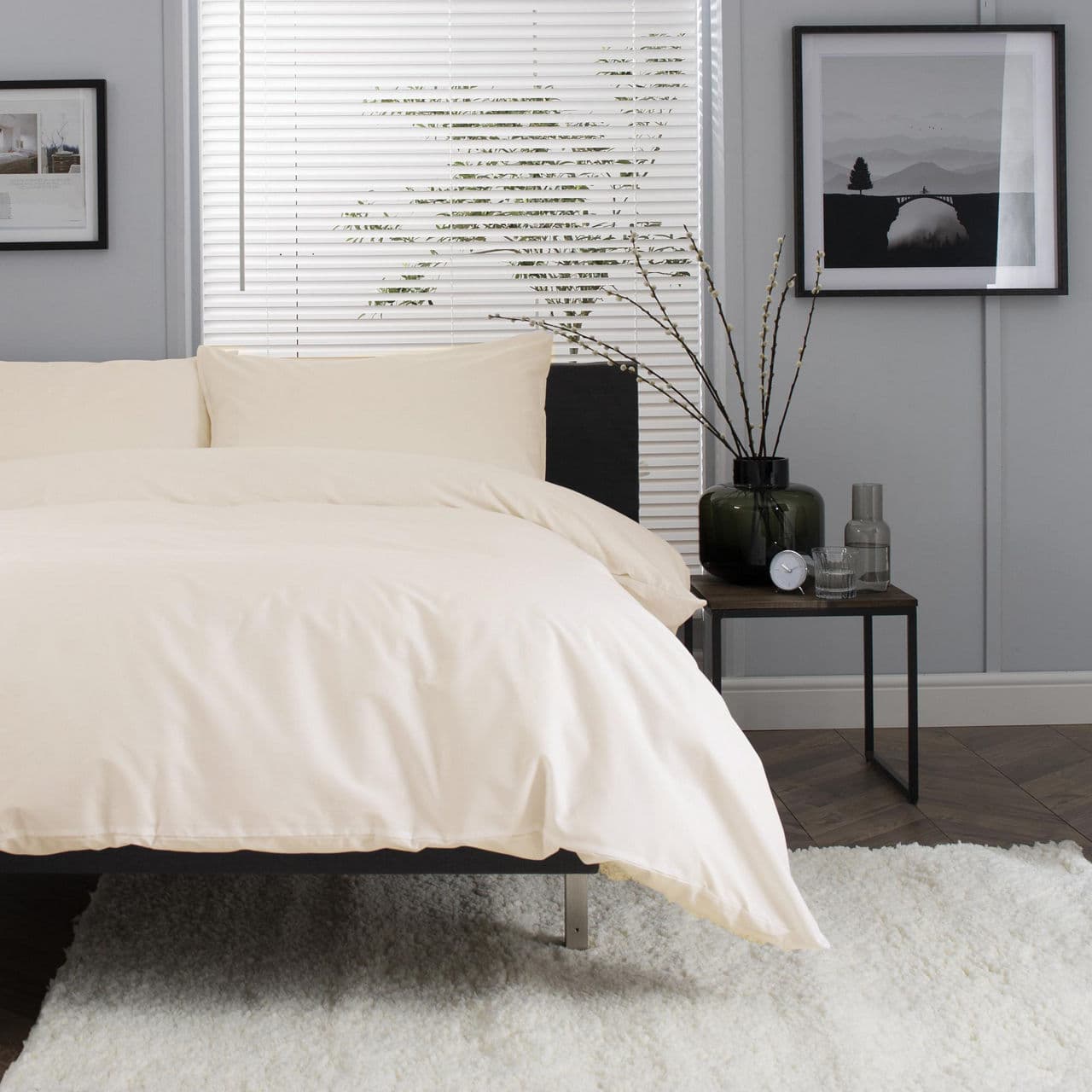 200 Thread Count Cooordinated Bedding Set Ecru