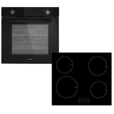 electriQ Plug In Electric Single Oven and Plug In Induction Hob Pack