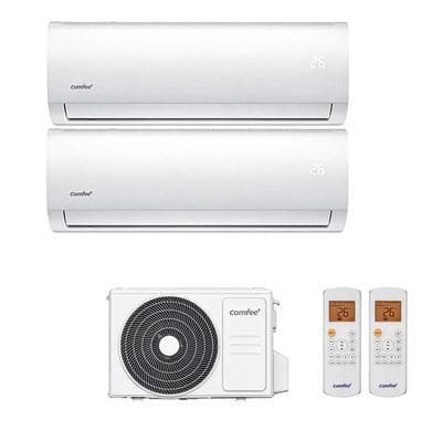 Midea Comfee A++ Smart Multi-Split 9000 + 12000 BTU Wall Mounted Air Conditioner with Heat Pump and Installation Included