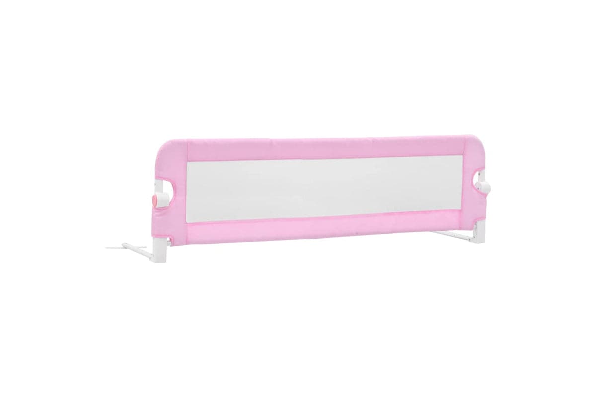 Vidaxl Toddler Safety Bed Rail Pink 120x42 Cm Polyester
