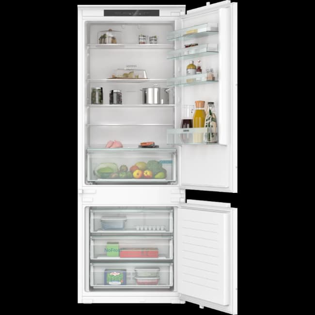 Siemens IQ100 Built-in Fridge-Freezer Sliding Hinge - White | KB96NNSEO