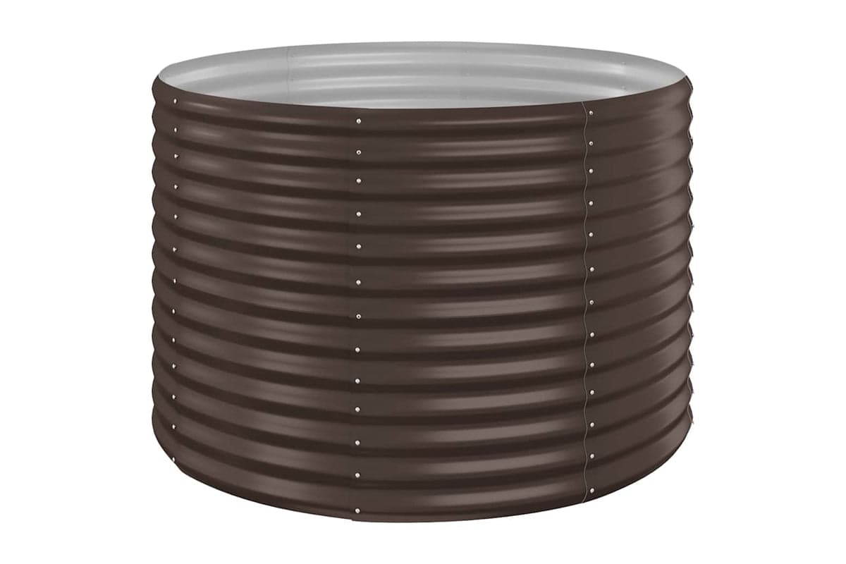 vidaXL 319055 Garden Raised Bed Powder-coated Steel 100x100x68cm Brown