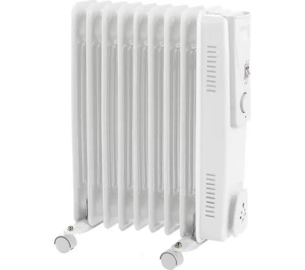 STATUS OFH9-2000W1PKB Portable Oil-Filled Radiator - Grey