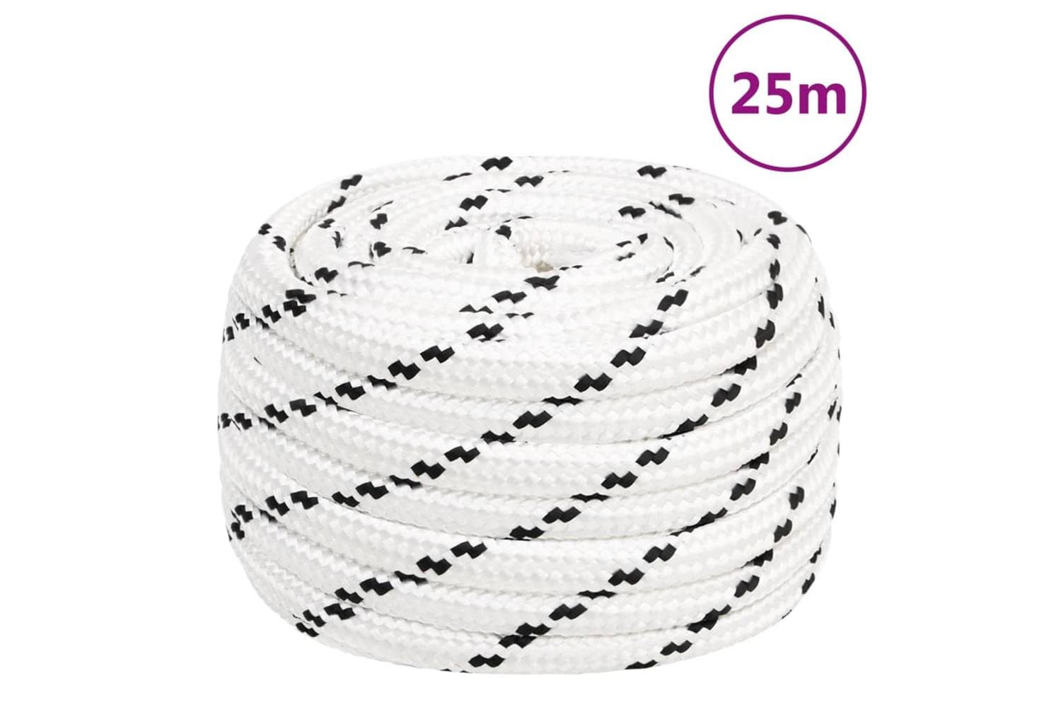vidaXL 152789 Work Rope White 20mm 25 M Polyester