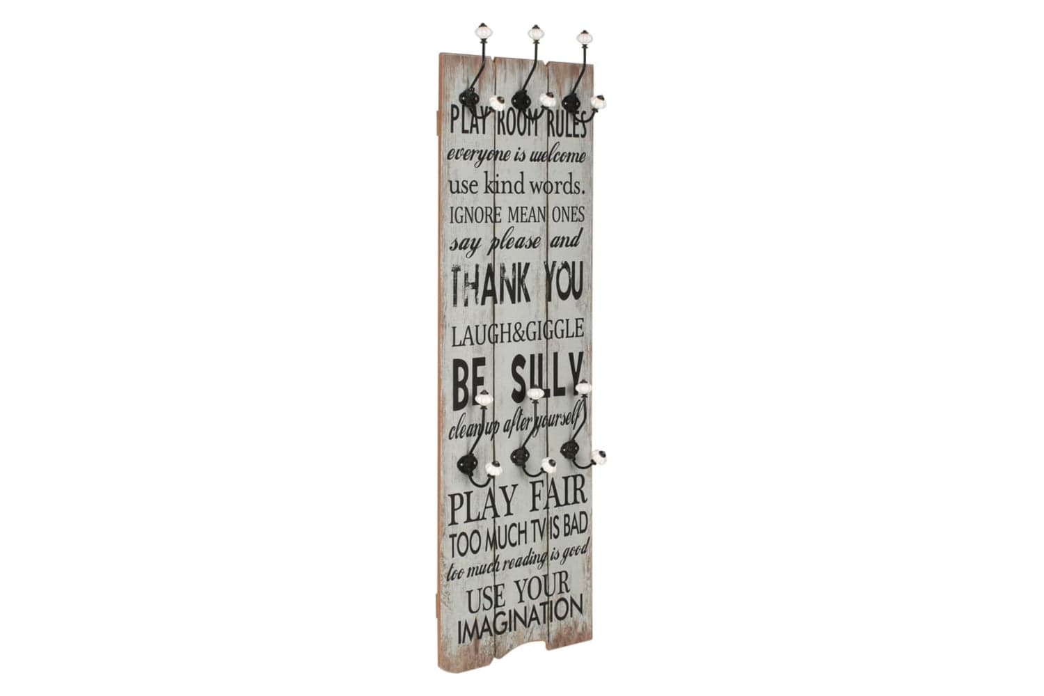 Vidaxl Wall-mounted Coat Rack With 6 Hooks