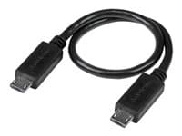 STARTECH.COM - StarTech 8in Micro USB to Micro USB Cable - Male to Male - Micro USB OTG Cable for Your Mobile Device (UUUSBOTG8IN) - USB cable - Micro-USB Type B to Micro-USB Type B - 20.32 cm