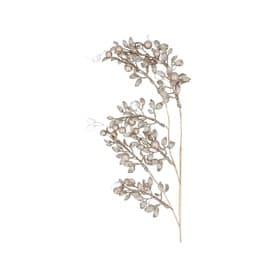 Glitter Leaf Berry Spray 70cm