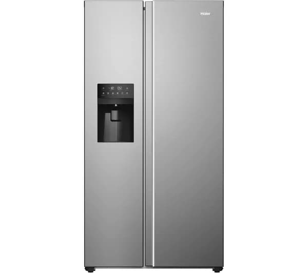 HAIER HSR5918DIMP American-Style Fridge Freezer - Platinum Inox
