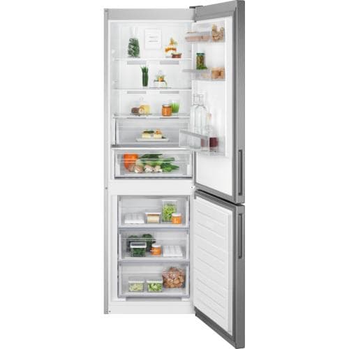 ELECTROLUX            230/101 LITRE 186X60CM FREESTANDING FROST FREE FRIDGE FREEZER - STAINLESS STEEL