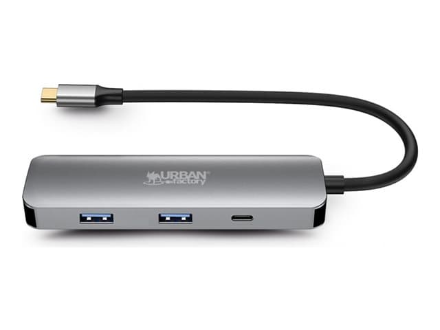 URBAN FACTORY - Urban Factory HUBEE 4 IN 1 - docking station - USB-C 3.1 - HDMI
