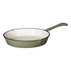25cm Cast Iron Sage Green Round Fry Pan