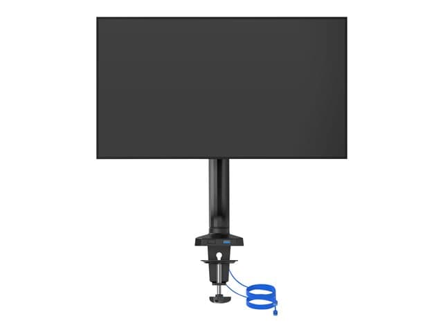 AOC - AS110DX - Mounting kit (monitor arm, clamp mounting base, grommet mount) - adjustable arm - for LCD display - gas spring - aluminium alloy - black - screen size: 13"-31.5" - desk-mountable
