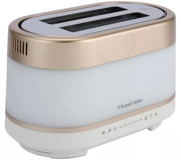 RUSSELL HOBBS Calm 27710 2-Slice Toaster - White & Copper