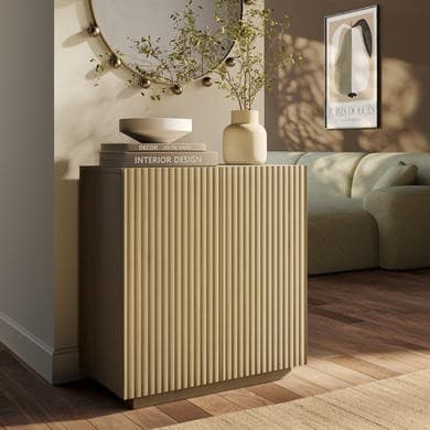 Small Oak Fluted Sideboard - Hazel