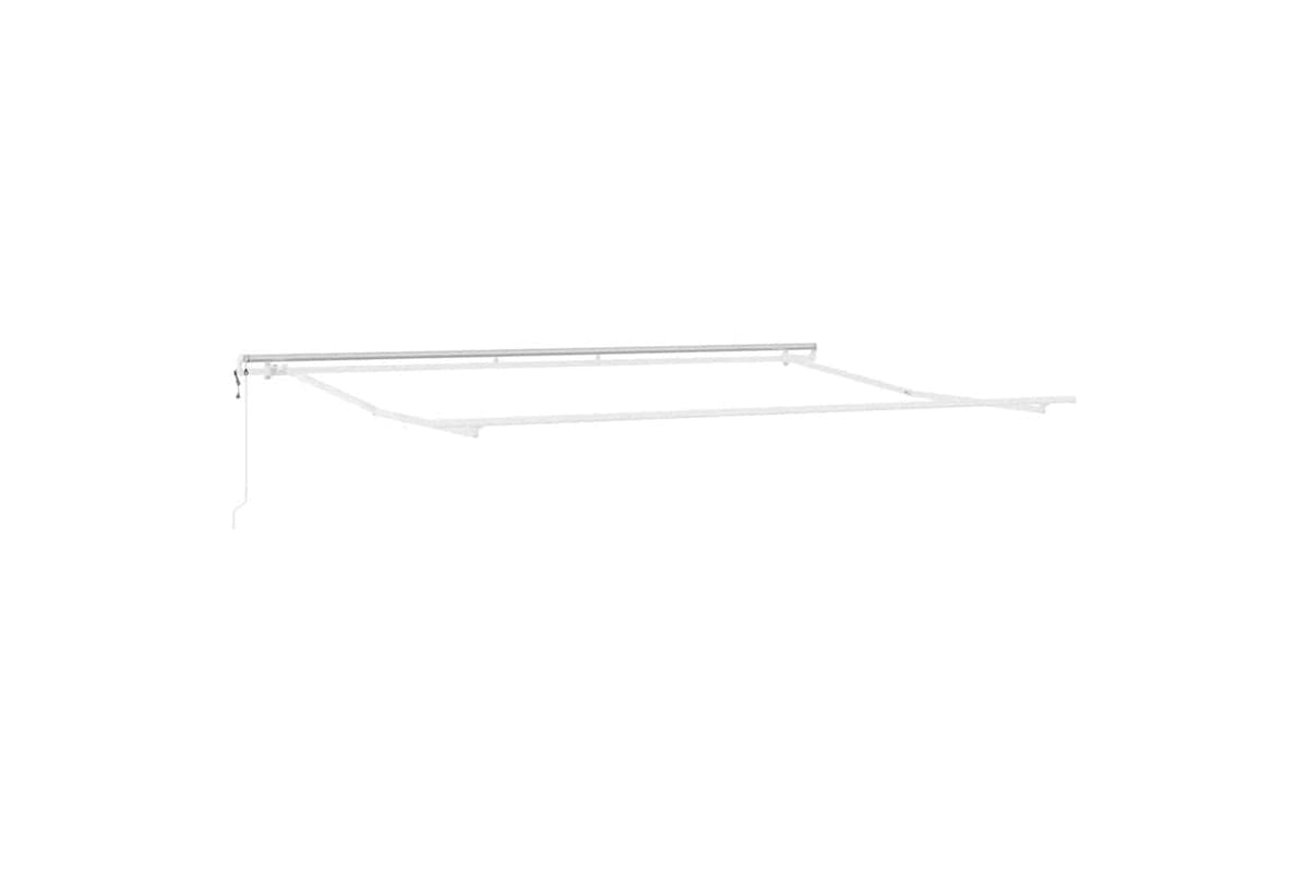 Vidaxl Awning Manual White 45 X 3 M Metal