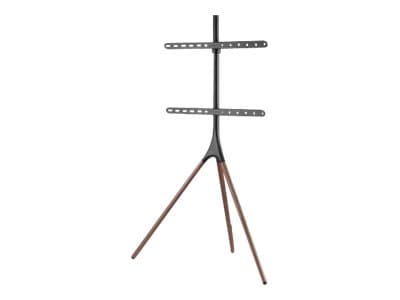 MANHATTAN - TV & Monitor Mount, Tripod Floor Stand, 1 screen, Screen Sizes: 37-65", Black, VESA 200x200 to 600x400mm, Max 32kg, LFD, Lifetime Warranty stand - tripod - for flat panel - portable - black, brown