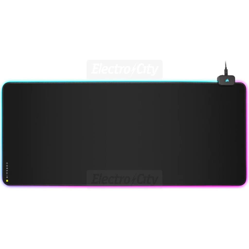 Corsair RGB Extended 93cm Gaming Mouse Pad with USB Hub | Black