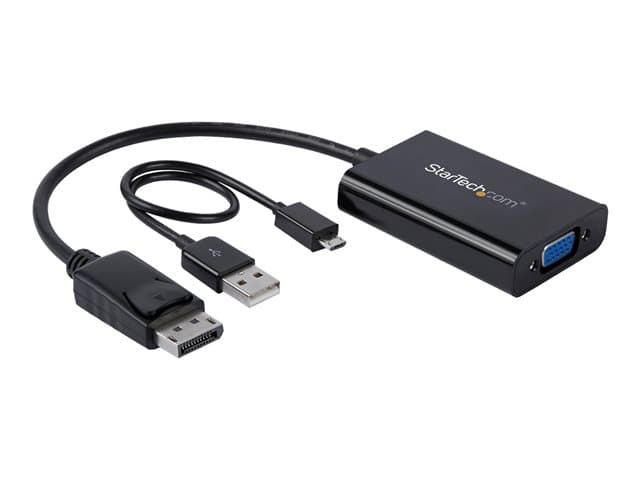 STARTECH.COM - StarTech DisplayPort to VGA Adapter with Audio - 1920x1200 - DP to VGA Converter for Your VGA Monitor or Display (DP2VGAA) - DisplayPort / VGA adapter - 18.4 m