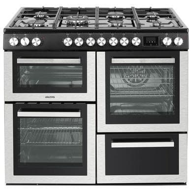 Refurbished 100cm Dual Fuel Range Cooker - Stainless Steel