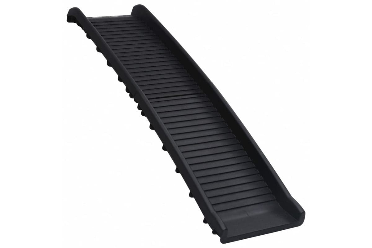 vidaXL 170987 Folding Dog Ramp Black 155.5x40x15.5cm