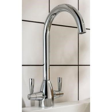 Abode Zermat Dual Lever Mixer Tap - Chrome