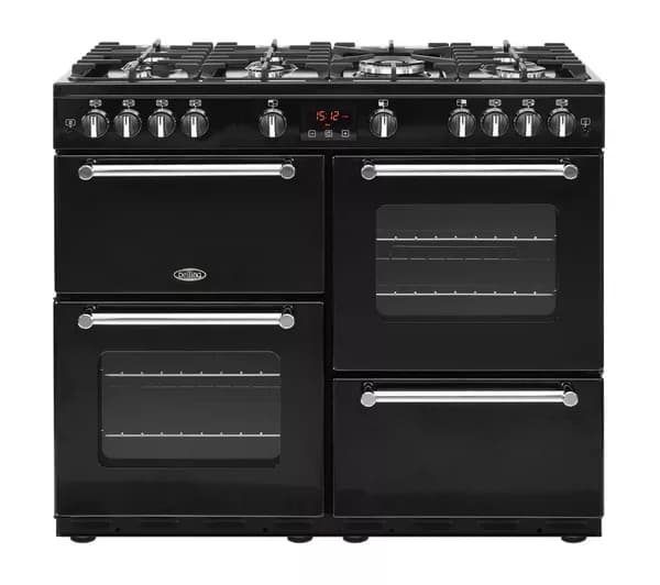 BELLING Kensington X100G Gas Range Cooker - Black