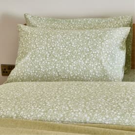 180 Thread Count Lucy Sage Standard Pillowcase Set