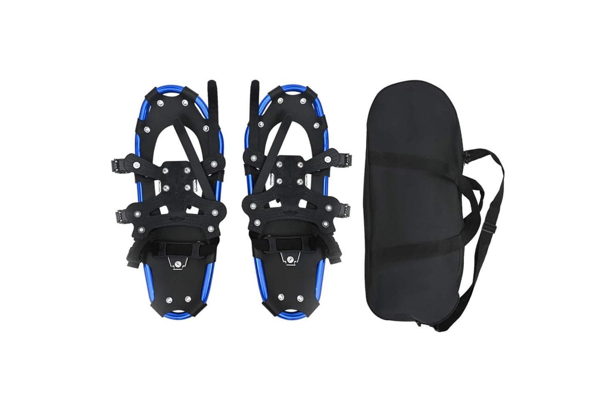 Vidaxl 3 In 1 Snowshoes Blue And Black 21 Inches Aluminum And Hdpe
