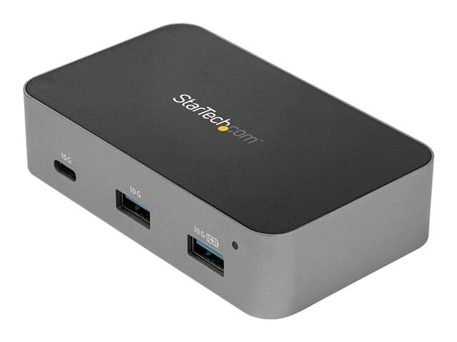STARTECH.COM - Startech 3 Port USB C 3.1 Gen 2 Hub with Ethernet Adapter, 10Gbps USB Type C to 2x USB-A & 1x USB-C Ports, USB Hub w/ BC 1.2 Phone Fast Charging, Superspeed 10Gbps USB C Hub with GbE - Windows/macOS/Linux - hub - 3 ports