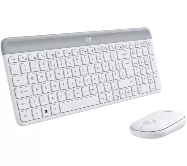LOGITECH MK470 Wireless Keyboard and Mouse Set - Off-White
