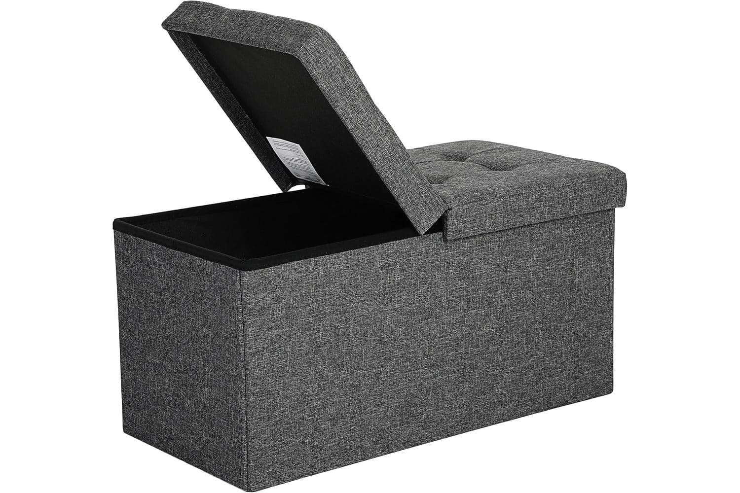 Songmics 21.1 Gal Storage Ottoman Bench | Dark Gray