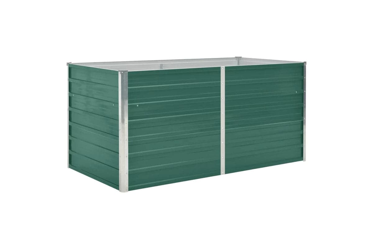 vidaXL 47010 Raised Garden Bed 160x80x77cm Galvanised Steel Green