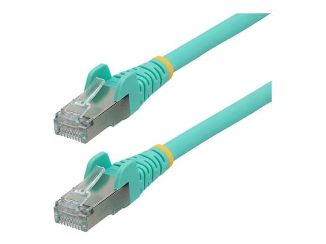STARTECH.COM - Startech 3m CAT6a Ethernet Cable - Aqua - Low Smoke Zero Halogen (LSZH) - 10GbE 500MHz 100W PoE++ Snagless RJ-45 w/Strain Reliefs S/FTP Network Patch Cord - patch cable - 3 m - aqua