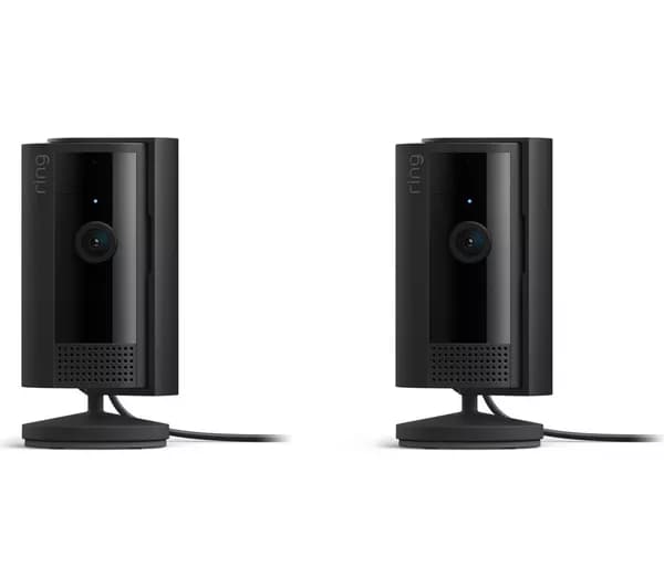 RING Indoor Camera (2nd Gen) Full HD 1080p WiFi Security Camera - 2 Cameras, Black