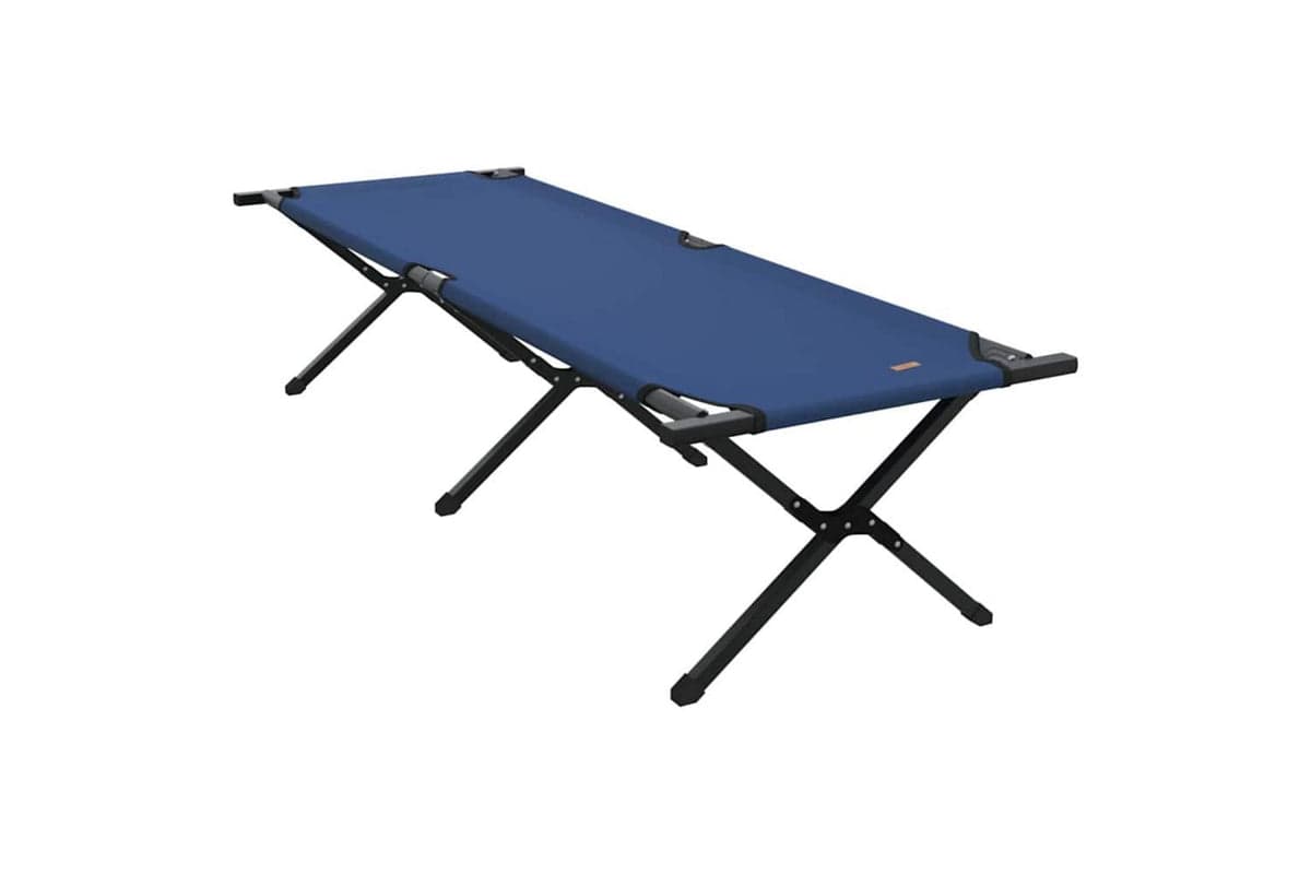 Vidaxl Folding Camping Bed Folding Blue 193 X 69 X 45 Cm Oxford Fabric