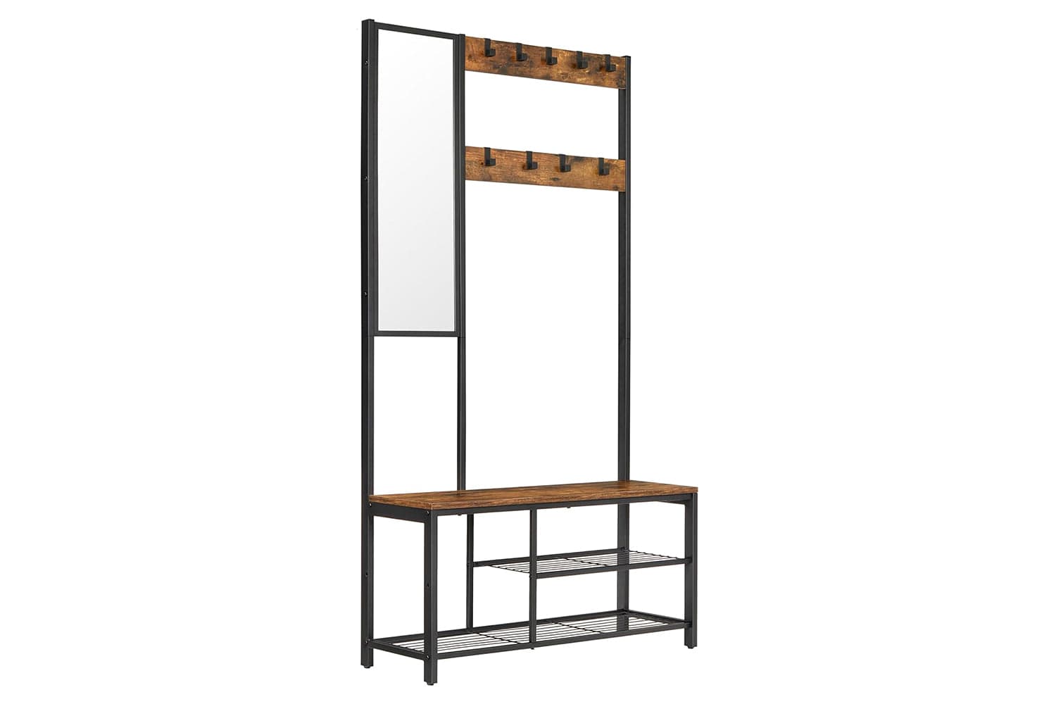 Vasagle Hall Tree | Hallway Unit | Particleboard & Steel | 98 X 36 X 185 Cm