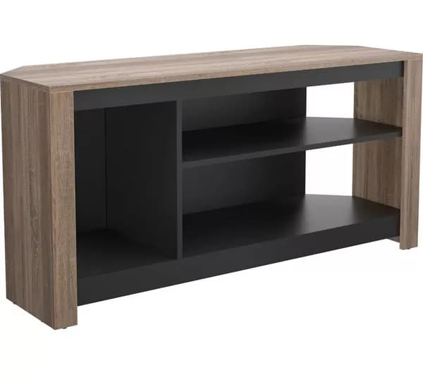 AVF Calibre Gaming 1200 mm TV Stand with Vertical Storage for up to 60" TVs - Rustic Sawn Oak & Black