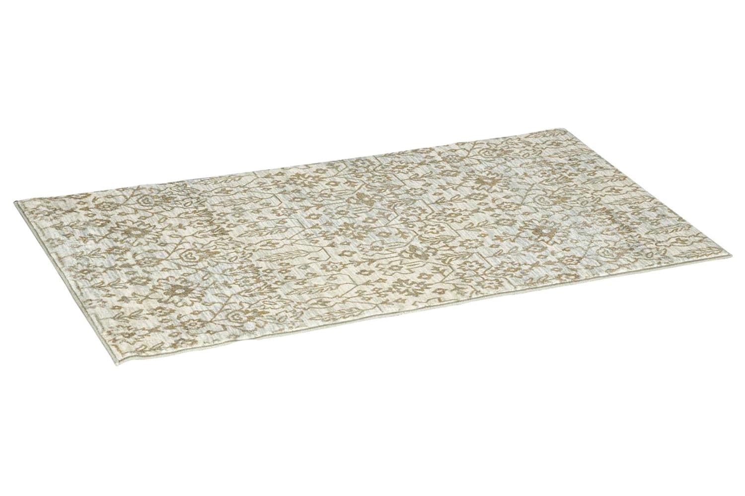 Homcom | Dining Room Floral Boho Area Rug | Beige | 80 x 150 cm