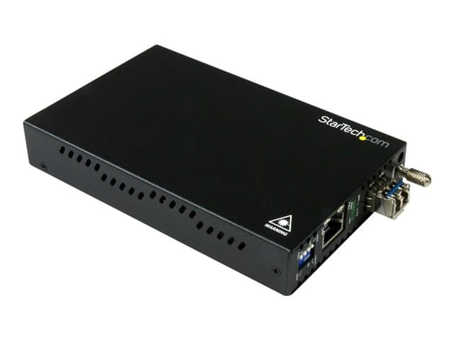 STARTECH.COM - Startech Singlemode (SM) LC Fiber Media Converter for 1Gbe Network - 10km - Gigabit Ethernet - 1310nm - with SFP Transceiver (ET91000SM10) - Fibre media converter - 1GbE - 100Base-LX, 1000Base-T - RJ-45 / LC single-mode - up to 10 km - 1310 nm - for P/N: