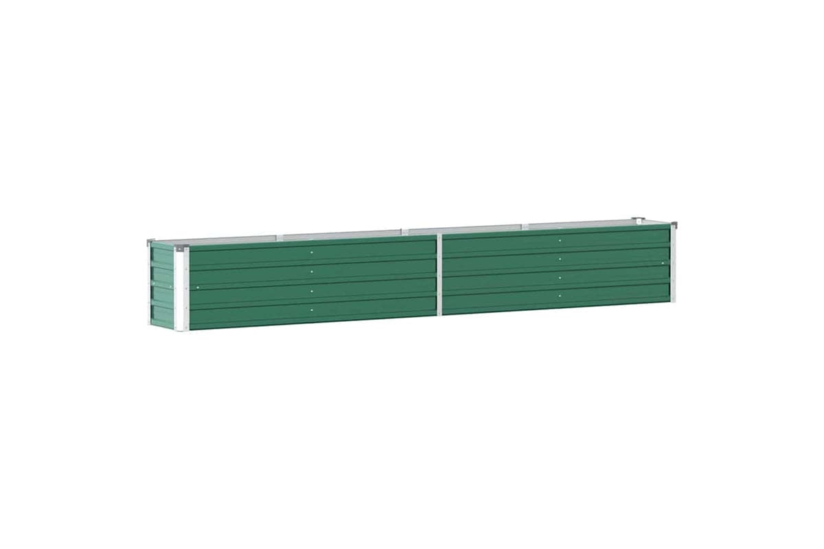vidaXL 47053 Garden Raised Bed Galvanised Steel 320x40x45cm Green