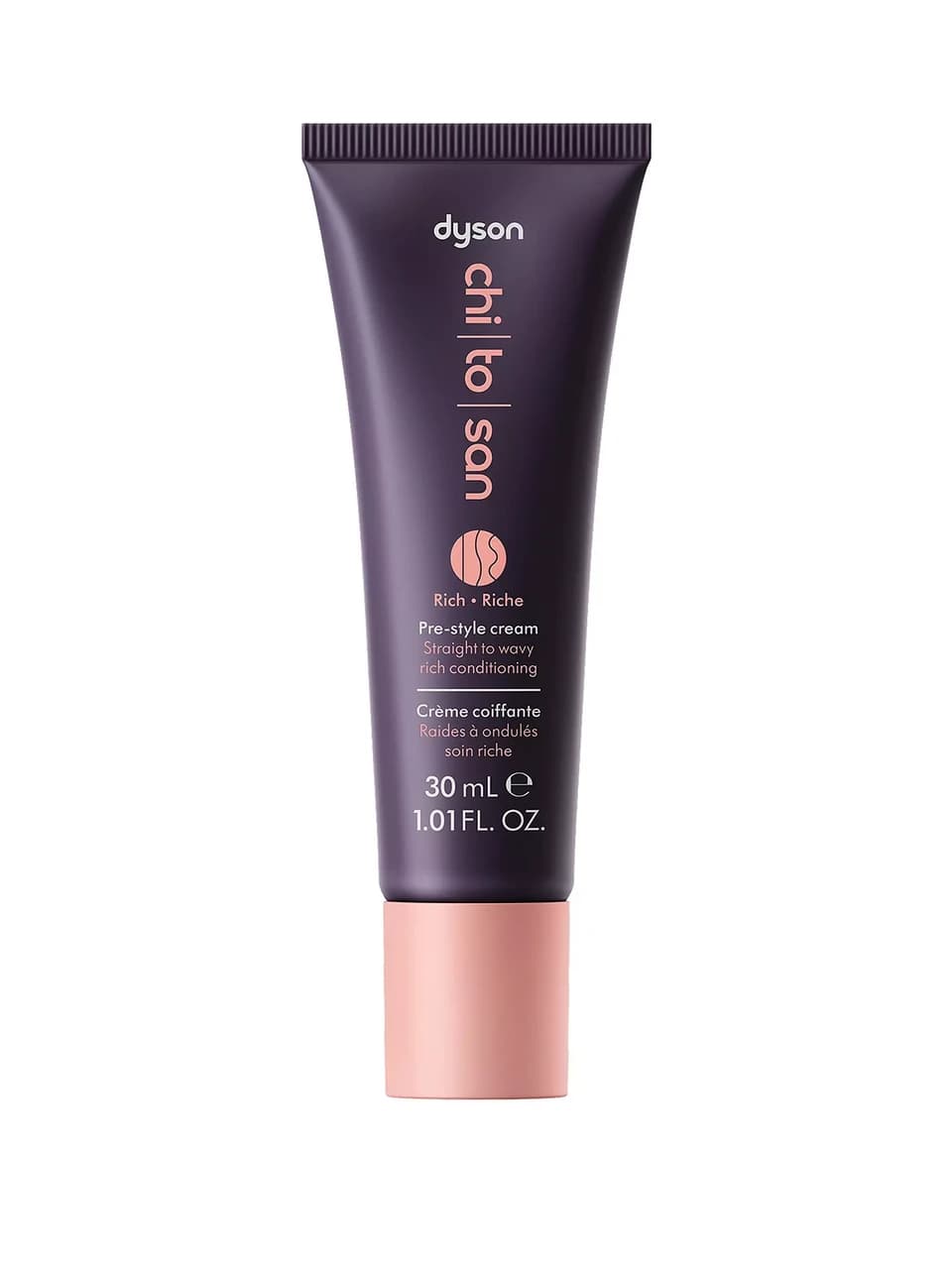 Dyson 581869-01 Chi|To|San Pre-Style Cream Mini Straight to Wavy Rich 30ml – Purple