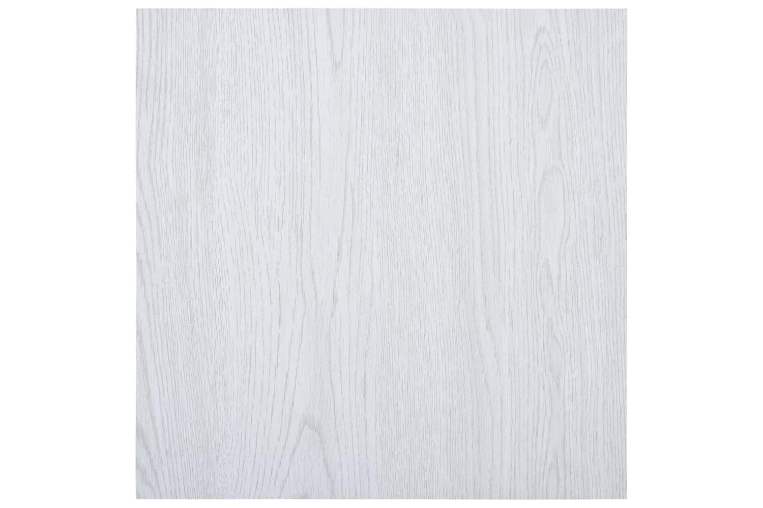Vidaxl Self-adhesive Flooring Planks 5.11 Sq M Pvc White