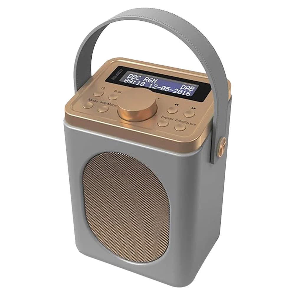 Majority Little Shelford Portable DAB+/FM Radio - Grey | LSHDABGRYUK
