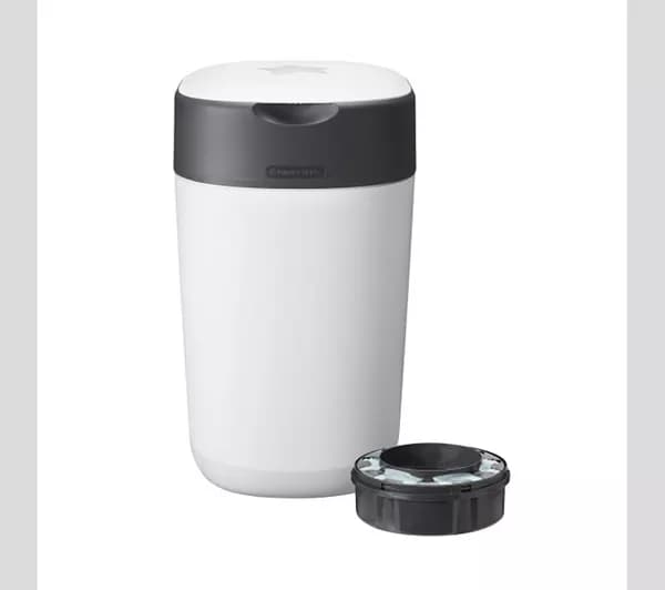 TOMMEE TIPPEE Twist & Click Nappy Disposable Bin - White