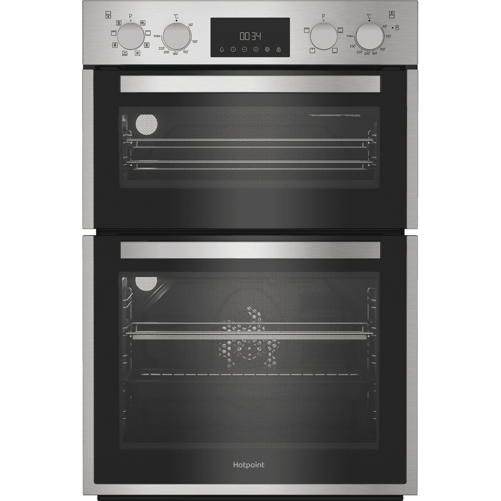 HOTPOINT            BUILT IN DOUBLE OVEN - EYE LEVEL - INOX FINISH