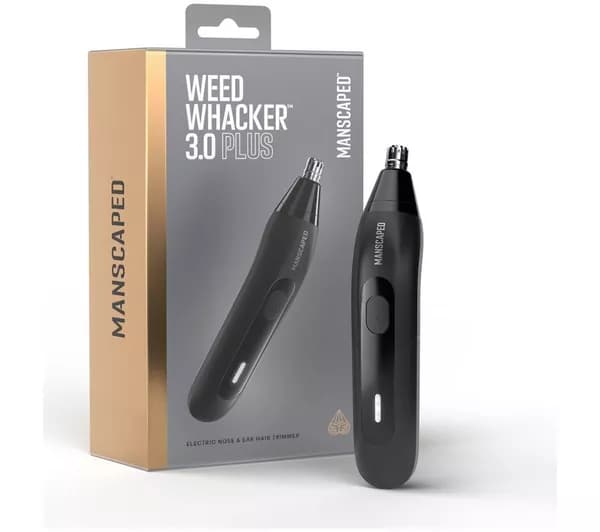 MANSCAPED The Weed Whacker 3.0 Plus Wet & Dry Nose & Ear Hair Trimmer - Black